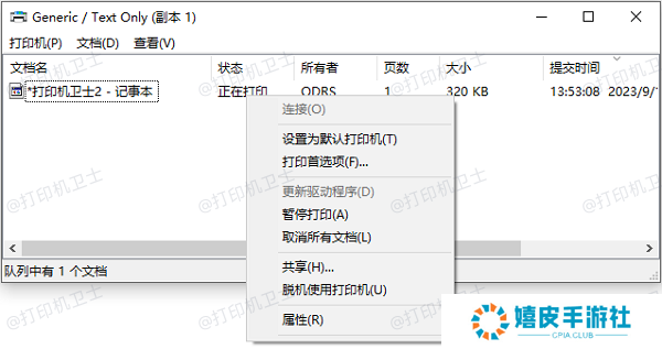 利用Windows自带的打印服务器特性查看