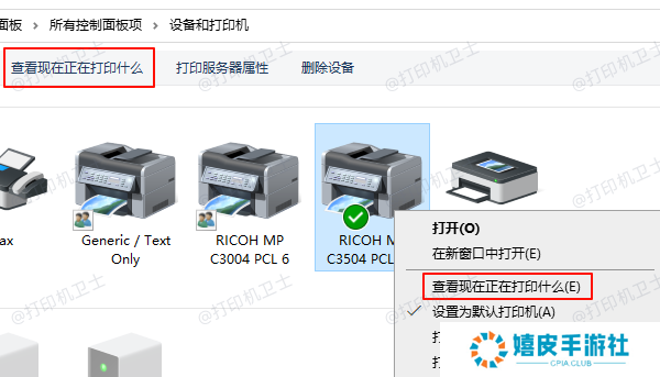 查看现在正在打印什么 查看现在正在打印什么